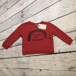 Zara Baby Boy “Follow the rainbow” sweater 2-3y